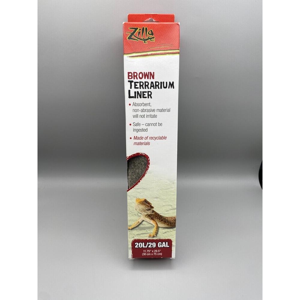 Zilla Brown Reptile 29 Gal Terrarium Liner